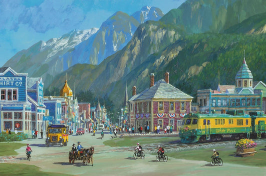 Alaska Skagway White Pass Railroad by Alexander Chen - 2023 Limited Edition Seriolithograph